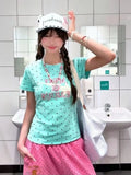 Netvelle Cropped Tee – Polka Dot Nostalgia, Reborn for the Modern Girl