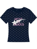 Netvelle Cropped Tee – Polka Dot Nostalgia, Reborn for the Modern Girl
