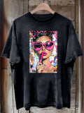 Netvelle Graphic Tee – Washed Pop Art Graffiti That Turns Heads on the Street