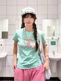 Netvelle Cropped Tee – Polka Dot Nostalgia, Reborn for the Modern Girl